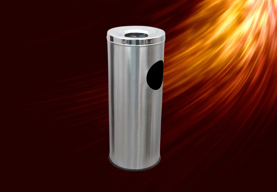 Stainless Steel Open-Top Ash/Can Dustbin