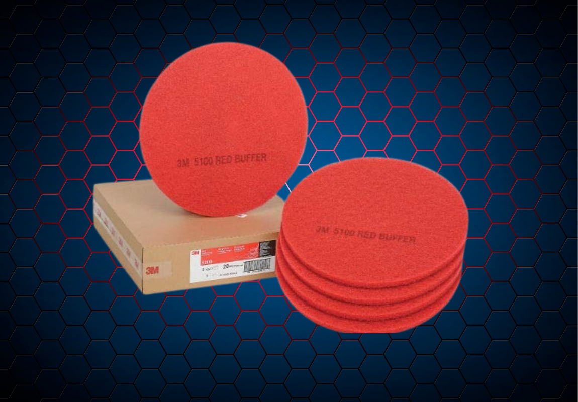 3M Floor Scrubbing Pad Red 17"