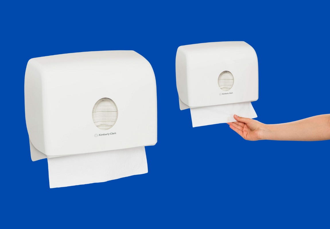 Kimberly-Clark Aquarius Compact Multifold Towel Tissue Dispenser, 70220
