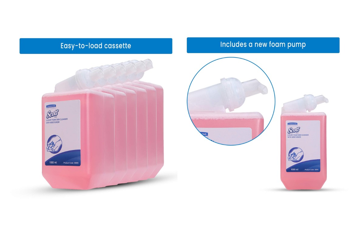 Kimberly Clark( Scott ) Luxury Handwash Foam Soap Refill, 30895 ( Pack Of 6 Refills/Case, 1000Ml